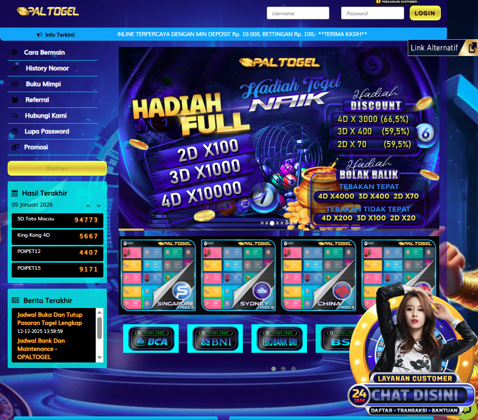 OPALTOGEL >> Portal Karir Togel 4D Dengan Sistem Analisa Presisi